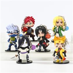 naruto anime figure keychain 6-10cm price for 6 pcs/set