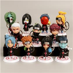 naruto anime figure keychain 6-10cm price for 11 pcs/set