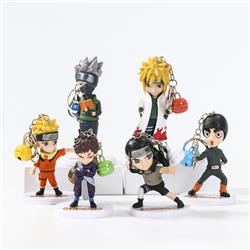 naruto anime figure keychain 6-10cm price for 6 pcs/set