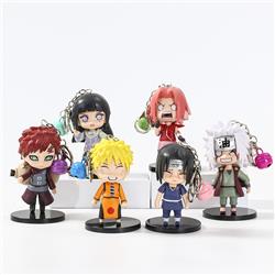 naruto anime figure keychain 6-10cm price for 6 pcs/set