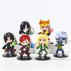 naruto anime figure keychain 6-10cm price for 6 pcs/set