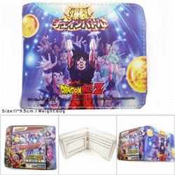 Dragon Ball Anime color picture two fold Short wallet 11X9.5CM 60G HK704