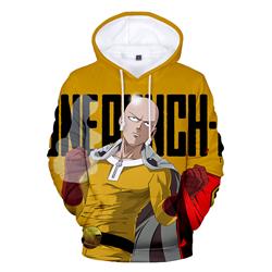 one punch man anime 3d printed hoodie
