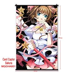 Card Captor Anime plastic pole cloth painting Wall Scroll 60X90CM
