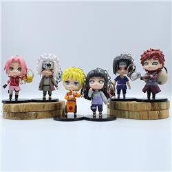 naruto anime figure keychain 6-10cm price for 6 pcs/set