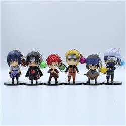 naruto anime figure keychain 6-10cm price for 6 pcs/set