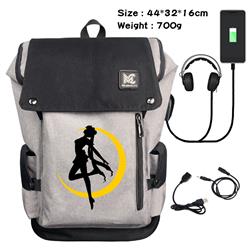 sailormoon Data cable animation game backpack school bag