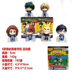 Boku no Hero Academia/My Hero Academia Cartoon Cosplay Anime PVC Figure Model Collection Toy (6pcs/set)