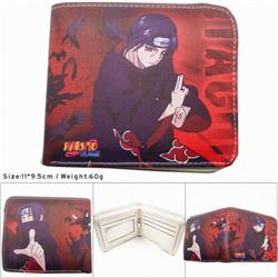 Naruto Colorful Printing Anime PU Leather Fold Short Wallet