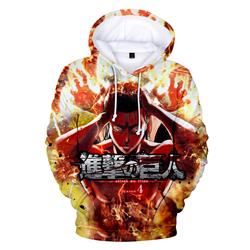 attack on titan anime 3d printed hoodie