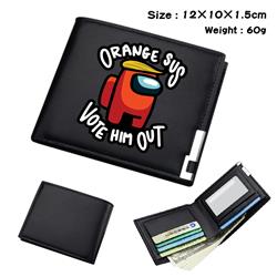 9 Styles Among us High Quality Color Printing PU Fold Wallet