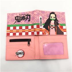 4 Styles Demon Slayer: Kimetsu no Yaiba Cartoon Pattern PU Coin Purse Anime Wallet