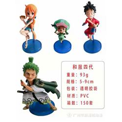 4pcs/Set One Piece Anime PVC Figure Toy