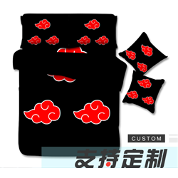 naruto anime bed sheet set 160*230cm