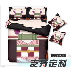 demon slayer anime bed sheet set 160*230cm