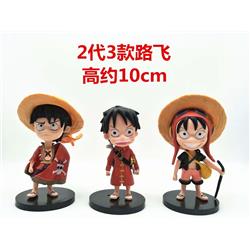 3pcs/set 10CM One Piece Anime Figure Toy Wholesale