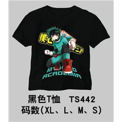 3 Styles Boku no Hero Academia/My Hero Academia Black Cotton T- shirt