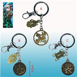 3 Styles Demon Slayer: Kimetsu no Yaiba Anime Keychain