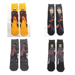 4 Styles Naruto Japanese Cartoon Pattern Anime Long Socks