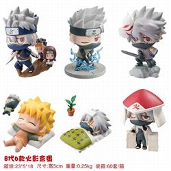 Naruto Sleep Style 8 Ver. Kakashi Naruto Anime PVC Figure (6pcs/set)