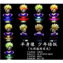 Dragon Ball Z Son Gohan Character 7 Colors Light Collectible Model Anime PVC Figure