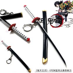 17CM Demon Slayer: Kimetsu no Yaiba Rengoku Kyoujurou Anime Sword Weapon with Scabbard