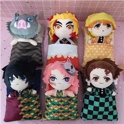 9 Styles 20cm Demon Slayer : Kimetsu no Yaiba anime sleep plush doll 8inches Demon Slayer anime sleep plush doll Plush Toys