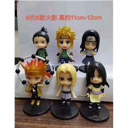 6 Ver. Naruto Character Collectible Anime Figure Toy 6pcs/set