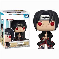 FUNKO POP 578# Naruto Uchiha Sasuke Anime PVC Figure Collection Toy