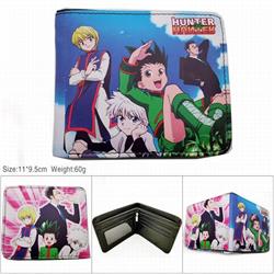 5 Styles HUNTER×HUNTER Colorful Printing Anime PU Leather Fold Short Wallet