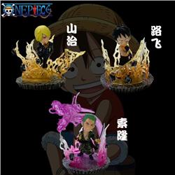 One Piece Luffy Sanji Zoro Cosplay Cartoon Model Toys Statue Collection Anime Action PVC Figure