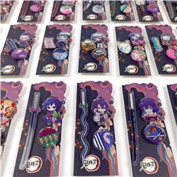 demon slayer anime pin set random selection