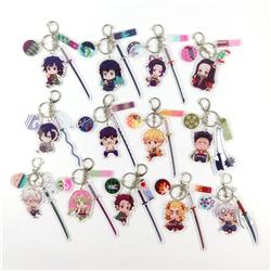 demon slayer anime keychain random selection