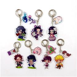 demon slayer anime keychain random selection