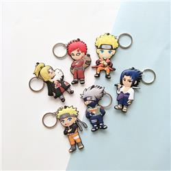 naruto anime rubber keychain