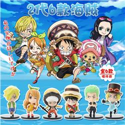 One Piece anime figure price for a set of 6 pcs