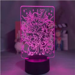 Pokemon anime 7 colours LED light