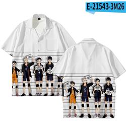 Haikyuu anime 3D printed shirt