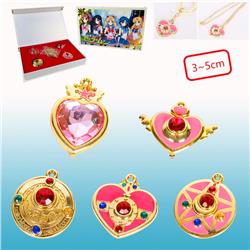 Sailor Moon anime necklace, price for a set of 5 pcs