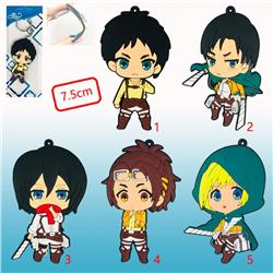 Attack on Titan anime keychain, price for a set of 5 pcs