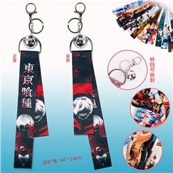 Tokyo Ghoul anime ring ribbon keychain
