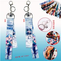 Mku.Hatsume anime ring ribbon keychain