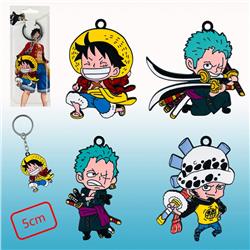 One Piece anime keychain, price for a set of 4 pcs