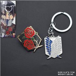 attack on titan anime keychain