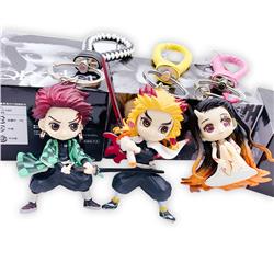 demon slayer anime figure key doll