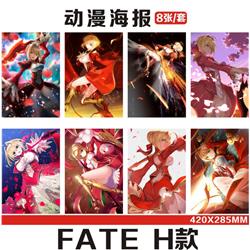 Fate Stay Night anime wall poster price for  a set of 8 pcs