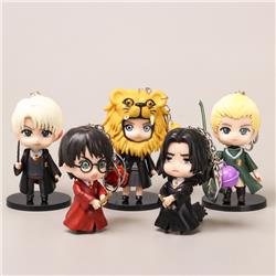 Harry Potter anime PVC keychain, price for a set of 5 pcs