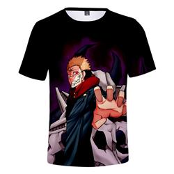jujutsu kaisen anime 3d short sleeve T-shirt