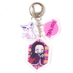 demon slayer anime acrylic keychain