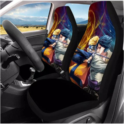 Japan Anime 3D Print Universal Car Seat Covers Classic Shippuden Akatsuki Pattern Car Full Seat Protector Interior Accessories